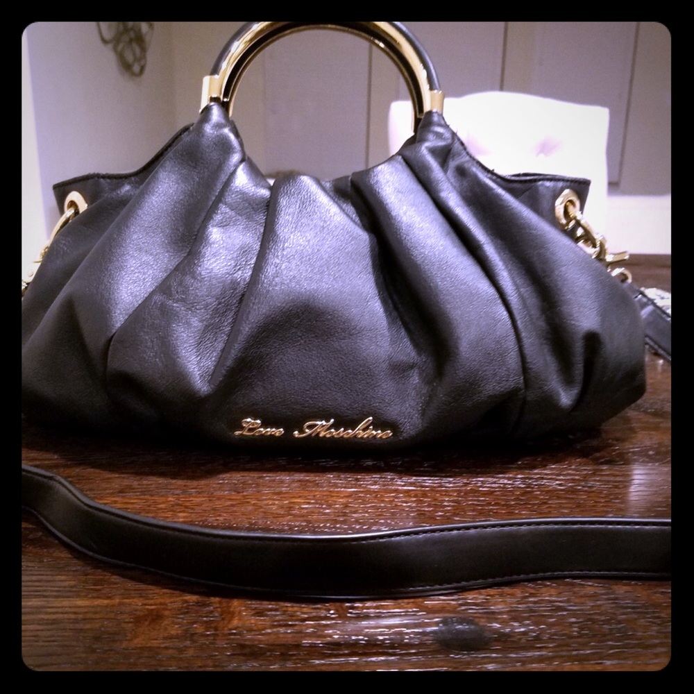 Moschino love black leather bag ✨✨SOLD✨✨✨